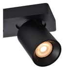 NIGEL - Spot plafonnier - LED Dim to warm - GU10 - 3x5W 2200K/3000K - Noir