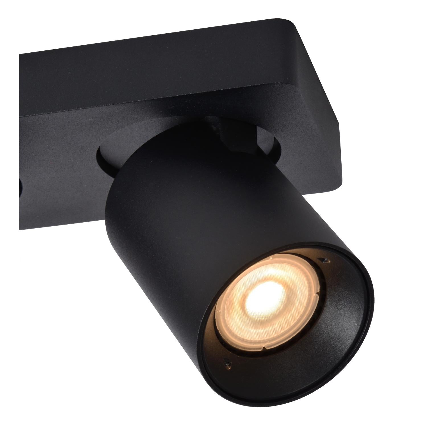 NIGEL - Spot plafonnier - LED Dim to warm - GU10 - 3x5W 2200K/3000K - Noir