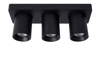 NIGEL - Spot plafonnier - LED Dim to warm - GU10 - 3x5W 2200K/3000K - Noir