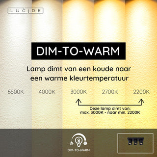 NIGEL - Spot plafonnier - LED Dim to warm - GU10 - 3x5W 2200K/3000K - Noir