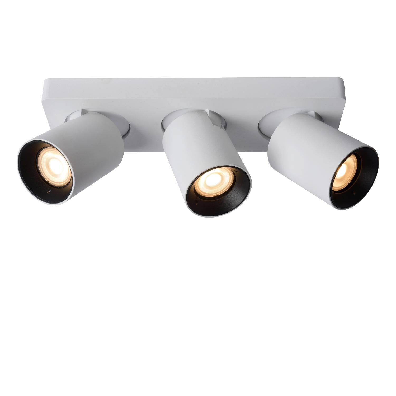 NIGEL - Spot plafonnier - LED Dim to warm - GU10 - 3x5W 2200K/3000K - Blanc