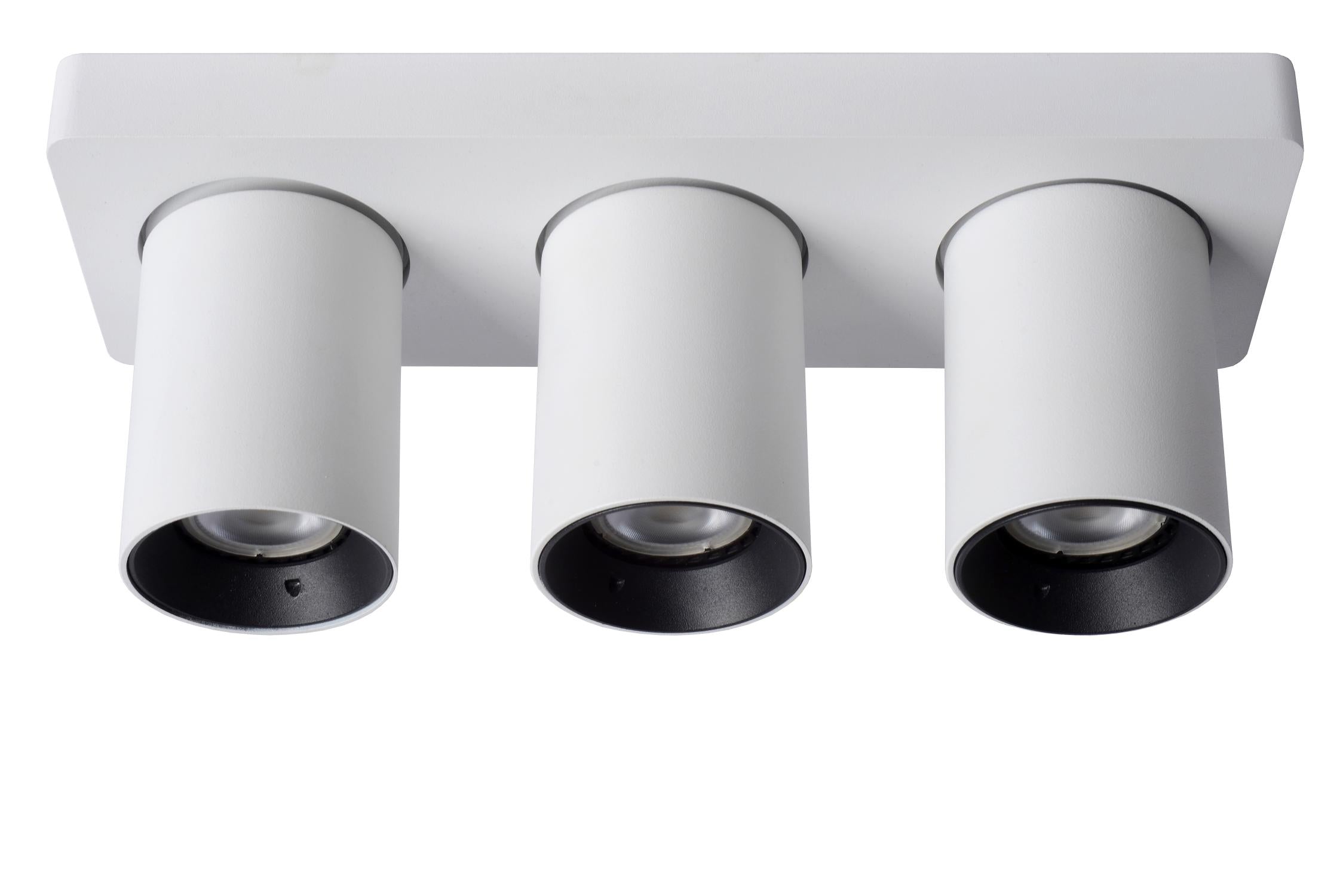 NIGEL - Spot plafonnier - LED Dim to warm - GU10 - 3x5W 2200K/3000K - Blanc