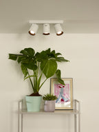 NIGEL - Spot plafonnier - LED Dim to warm - GU10 - 3x5W 2200K/3000K - Blanc