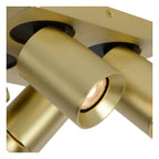 NIGEL - Plafondspot - LED Dim to warm - GU10 - 4x5W 2200K/3000K - Mat Goud / Messing