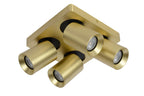 NIGEL - Plafondspot - LED Dim to warm - GU10 - 4x5W 2200K/3000K - Mat Goud / Messing