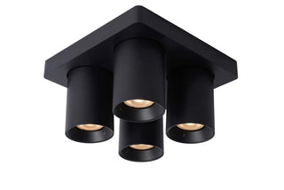 NIGEL - Plafondspot - LED Dim to warm - GU10 - 4x5W 2200K/3000K - Zwart