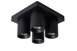 NIGEL - Plafondspot - LED Dim to warm - GU10 - 4x5W 2200K/3000K - Zwart