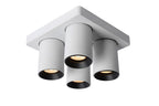 NIGEL - Spot plafonnier - LED Dim to warm - GU10 - 4x5W 2200K/3000K - Blanc
