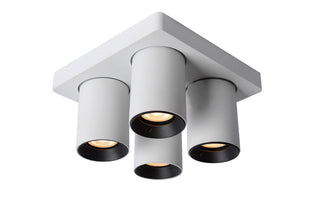 NIGEL - Spot plafonnier - LED Dim to warm - GU10 - 4x5W 2200K/3000K - Blanc
