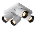 NIGEL - Spot plafonnier - LED Dim to warm - GU10 - 4x5W 2200K/3000K - Blanc