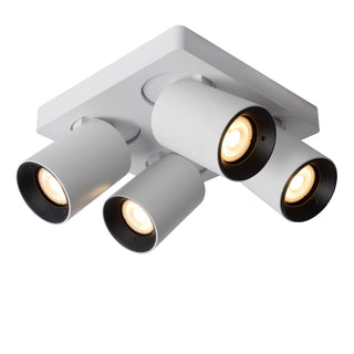 NIGEL - Spot plafonnier - LED Dim to warm - GU10 - 4x5W 2200K/3000K - Blanc