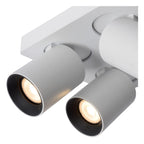 NIGEL - Spot plafonnier - LED Dim to warm - GU10 - 4x5W 2200K/3000K - Blanc