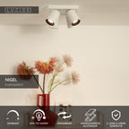 NIGEL - Spot plafonnier - LED Dim to warm - GU10 - 4x5W 2200K/3000K - Blanc