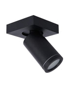 TAYLOR - Ceiling spot Bathroom - LED Dim to warm - GU10 - 1x5W 2200K/3000K - IP44 - Black