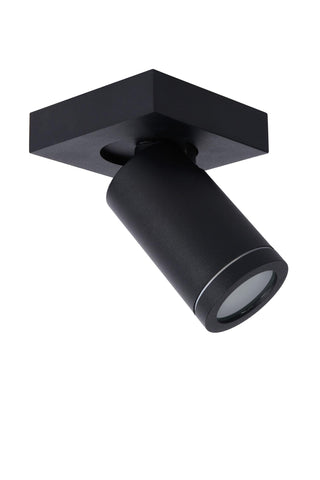 TAYLOR - Ceiling spot Bathroom - LED Dim to warm - GU10 - 1x5W 2200K/3000K - IP44 - Black