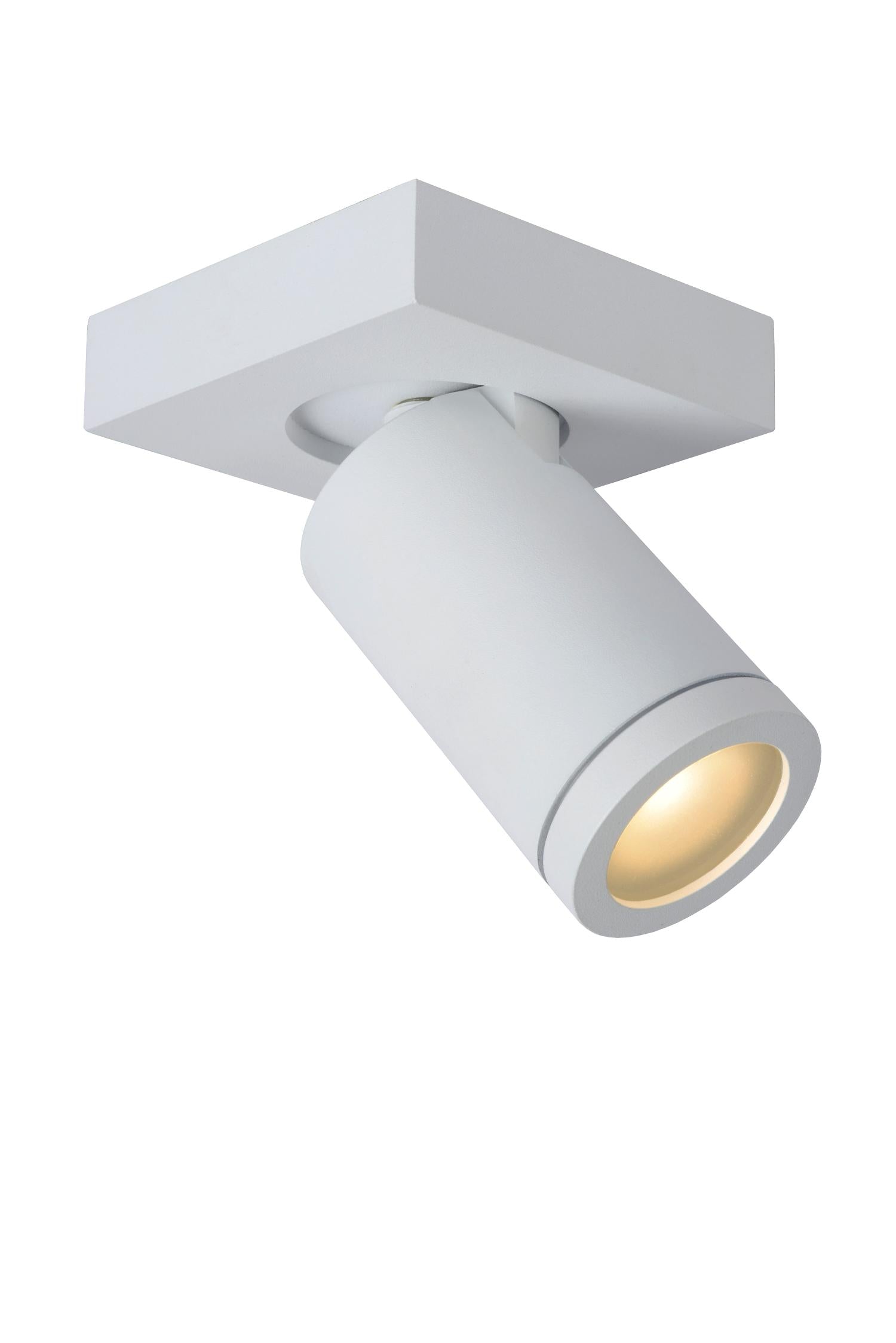 TAYLOR - Ceiling spot Bathroom - LED Dim to warm - GU10 - 1x5W 2200K/3000K - IP44 - White