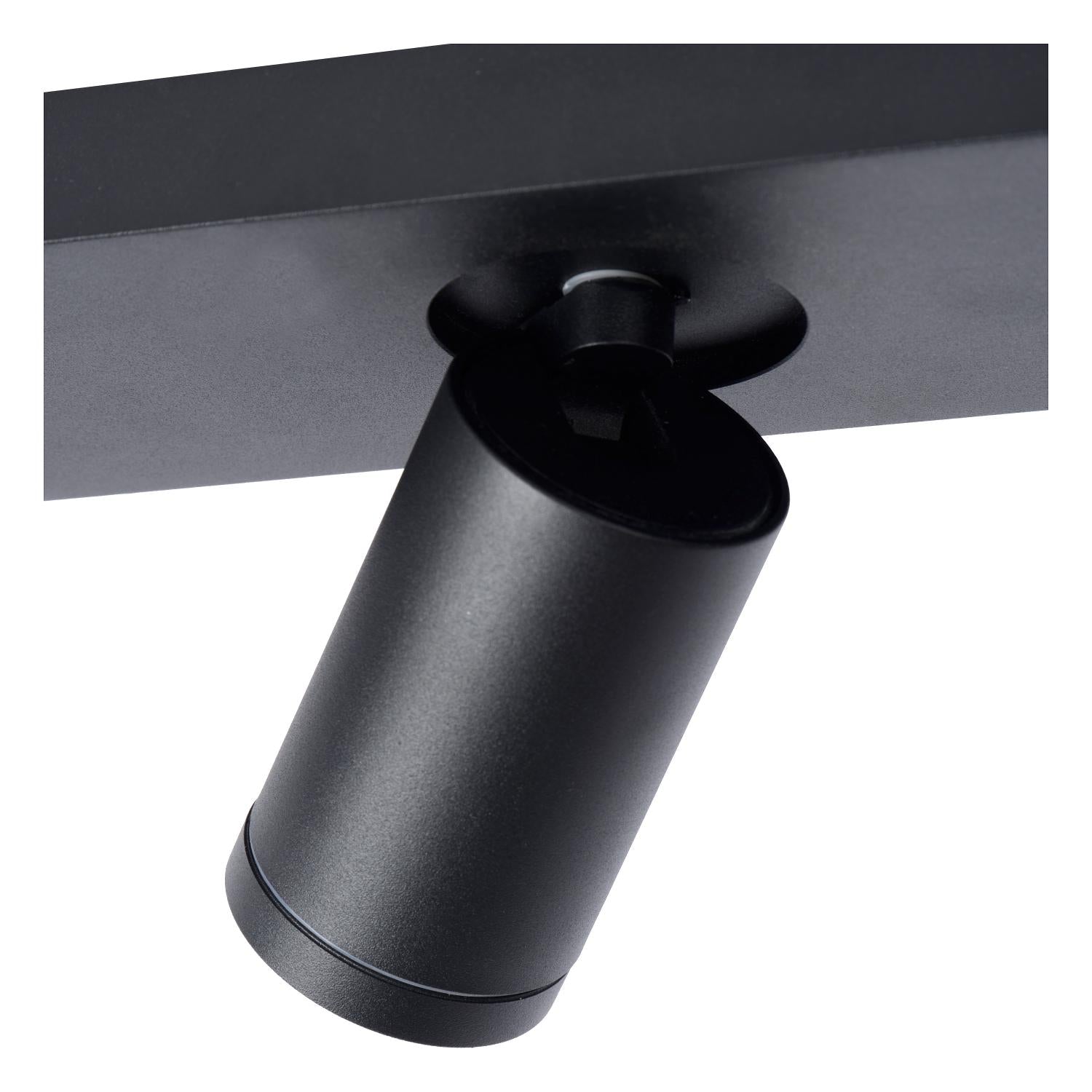 TAYLOR - Ceiling spot Bathroom - LED Dim to warm - GU10 - 2x5W 2200K/3000K - IP44 - Black