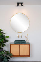 TAYLOR - Ceiling spot Bathroom - LED Dim to warm - GU10 - 2x5W 2200K/3000K - IP44 - Black