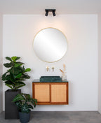 TAYLOR - Ceiling spot Bathroom - LED Dim to warm - GU10 - 2x5W 2200K/3000K - IP44 - Black