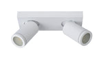 TAYLOR - Ceiling spot Bathroom - LED Dim to warm - GU10 - 2x5W 2200K/3000K - IP44 - White