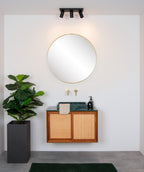 TAYLOR - Spot plafonnier Salle de bain - LED Dim to warm - GU10 - 3x5W 2200K/3000K - IP44 - Noir