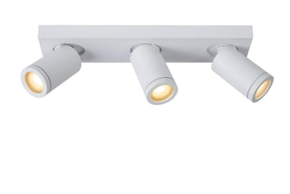 TAYLOR - Ceiling spot Bathroom - LED Dim to warm - GU10 - 3x5W 2200K/3000K - IP44 - White