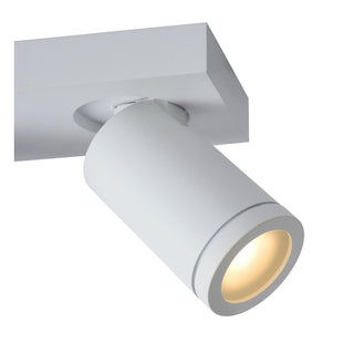 TAYLOR - Ceiling spot Bathroom - LED Dim to warm - GU10 - 3x5W 2200K/3000K - IP44 - White
