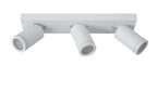 TAYLOR - Ceiling spot Bathroom - LED Dim to warm - GU10 - 3x5W 2200K/3000K - IP44 - White