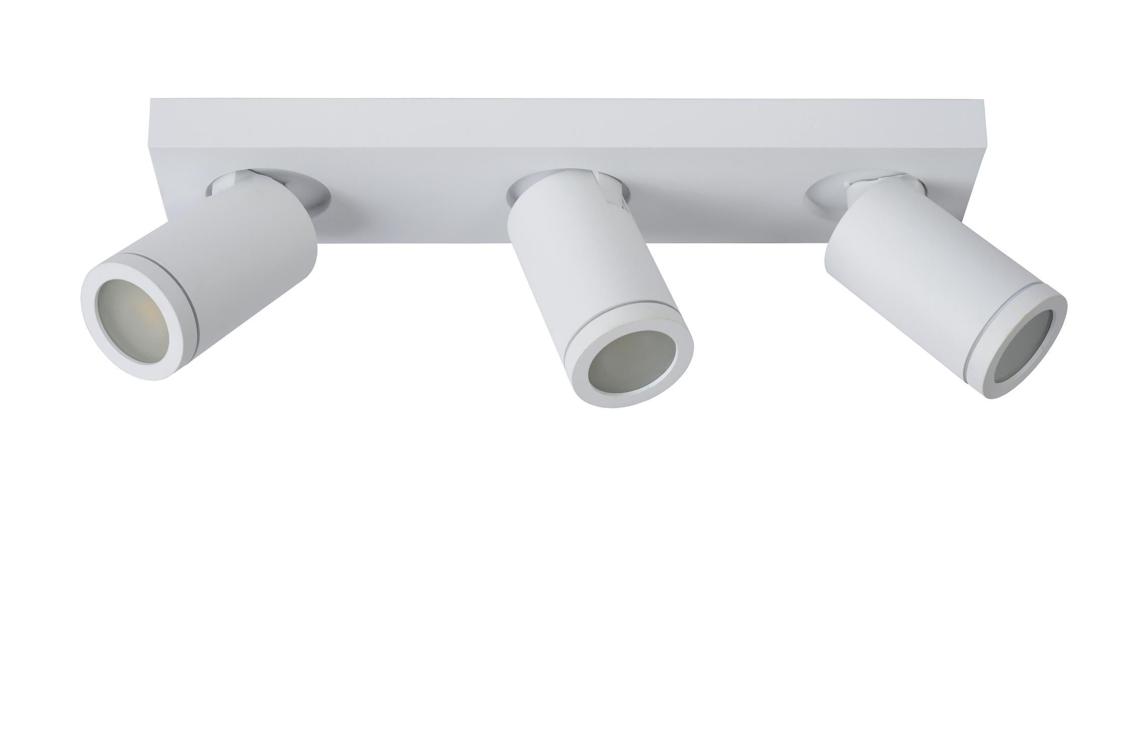 TAYLOR - Ceiling spot Bathroom - LED Dim to warm - GU10 - 3x5W 2200K/3000K - IP44 - White