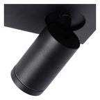 TAYLOR - Spot plafonnier Salle de bain - LED Dim to warm - GU10 - 4x5W 2200K/3000K - IP44 - Noir