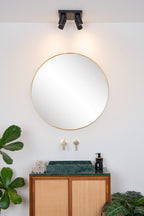 TAYLOR - Spot plafonnier Salle de bain - LED Dim to warm - GU10 - 4x5W 2200K/3000K - IP44 - Noir
