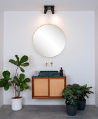 TAYLOR - Spot plafonnier Salle de bain - LED Dim to warm - GU10 - 4x5W 2200K/3000K - IP44 - Noir
