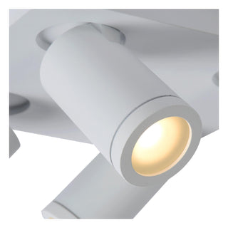 TAYLOR - Spot plafonnier Salle de bain - LED Dim to warm - GU10 - 4x5W 2200K/3000K - IP44 - Blanc