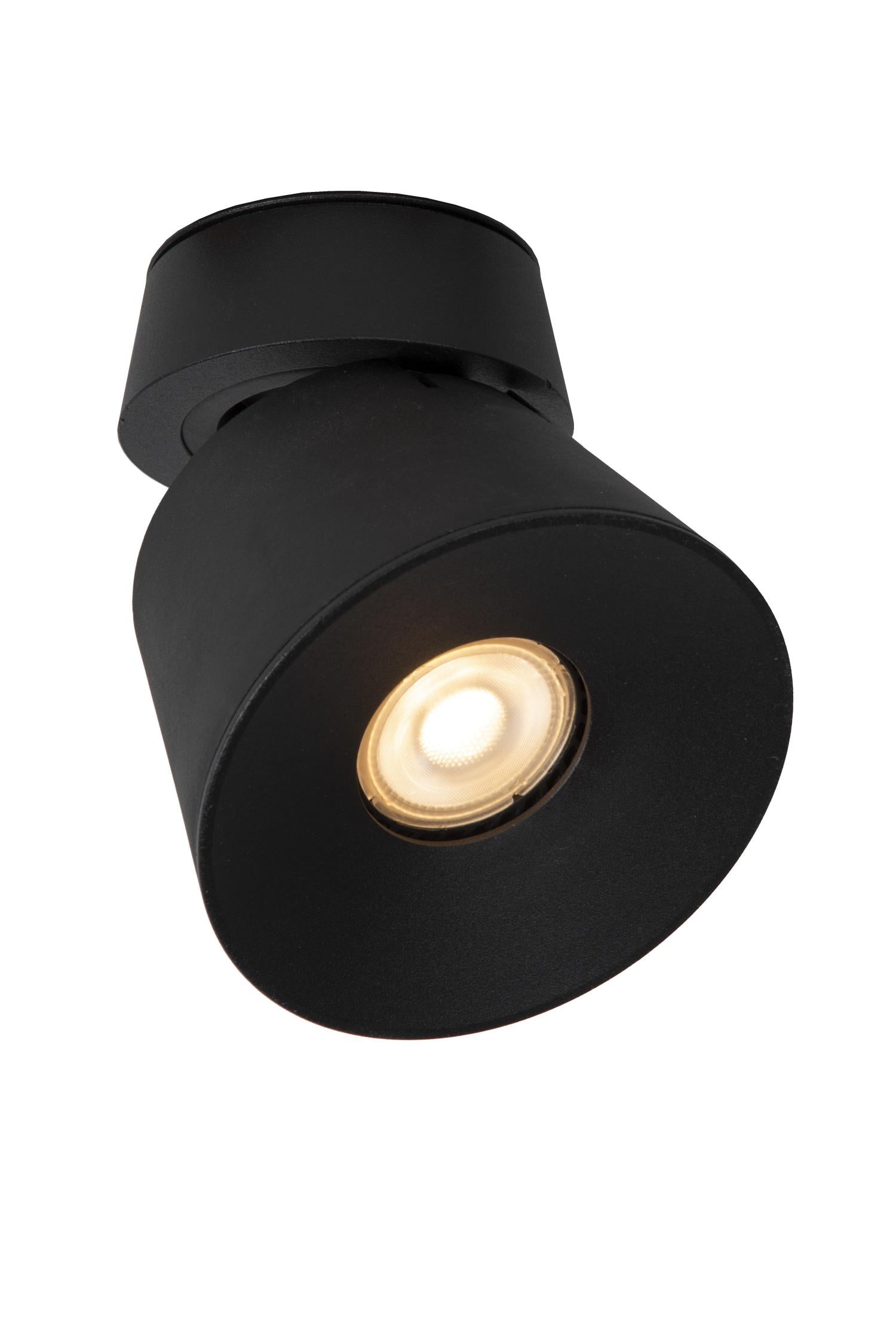 TRIGONO - Plafondspot - Ø 10,5 cm - 1xGU10 - Zwart