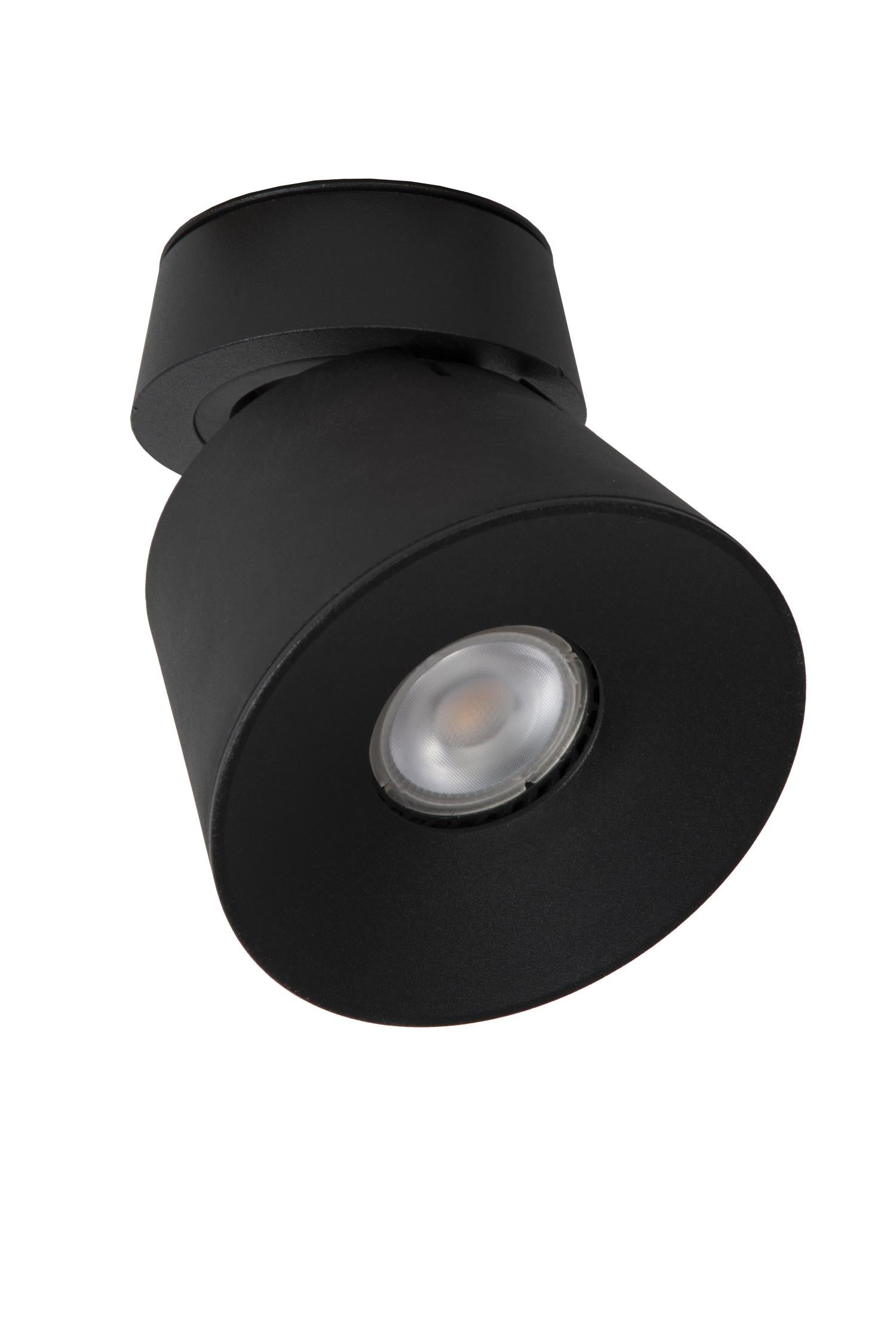 TRIGONO - Plafondspot - Ø 10,5 cm - 1xGU10 - Zwart