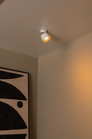 TRIGONO - Spot plafonnier - Ø 10,5 cm - 1xGU10 - Blanc