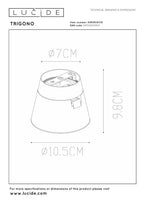 TRIGONO - Spot plafonnier - Ø 10,5 cm - 1xGU10 - Blanc