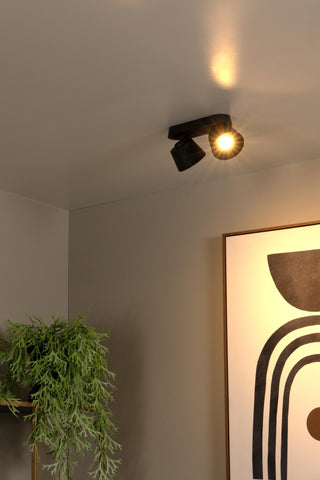 TRIGONO - Ceiling spot - 2xGU10 - Black