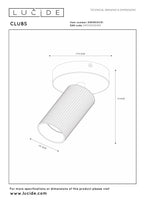 CLUBS - Spot plafonnier - 1xGU10 - Blanc