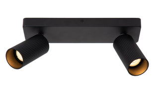 CLUBS - Spot plafonnier - 2xGU10 - Noir