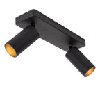 CLUBS - Spot plafonnier - 2xGU10 - Noir