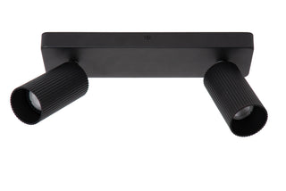 CLUBS - Spot plafonnier - 2xGU10 - Noir
