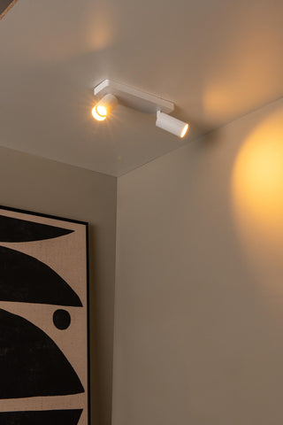 CLUBS - Spot plafonnier - 2xGU10 - Blanc