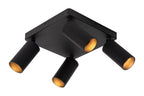 CLUBS - Spot plafonnier - 4xGU10 - Noir