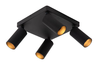 CLUBS - Spot plafonnier - 4xGU10 - Noir