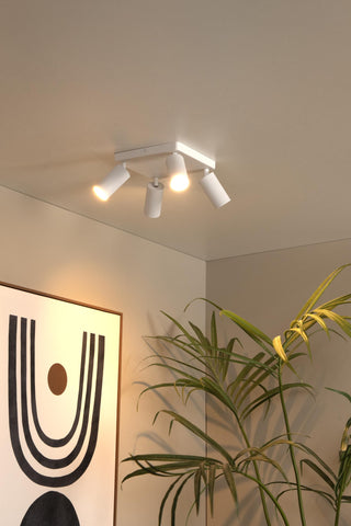 CLUBS - Spot plafonnier - 4xGU10 - Blanc