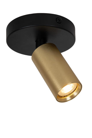 RITMO - Plafondspot - Ø 10 cm - 1xGU10 (MR11) - Mat Goud / Messing