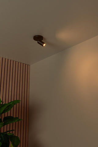 RITMO - Plafondspot - Ø 10 cm - 1xGU10 (MR11) - Zwart