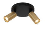 RITMO - Plafondspot - Ø 15 cm - 2xGU10 (MR11) - Mat Goud / Messing