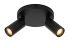 RITMO - Spot plafonnier - Ø 15 cm - 2xGU10 (MR11) - Noir